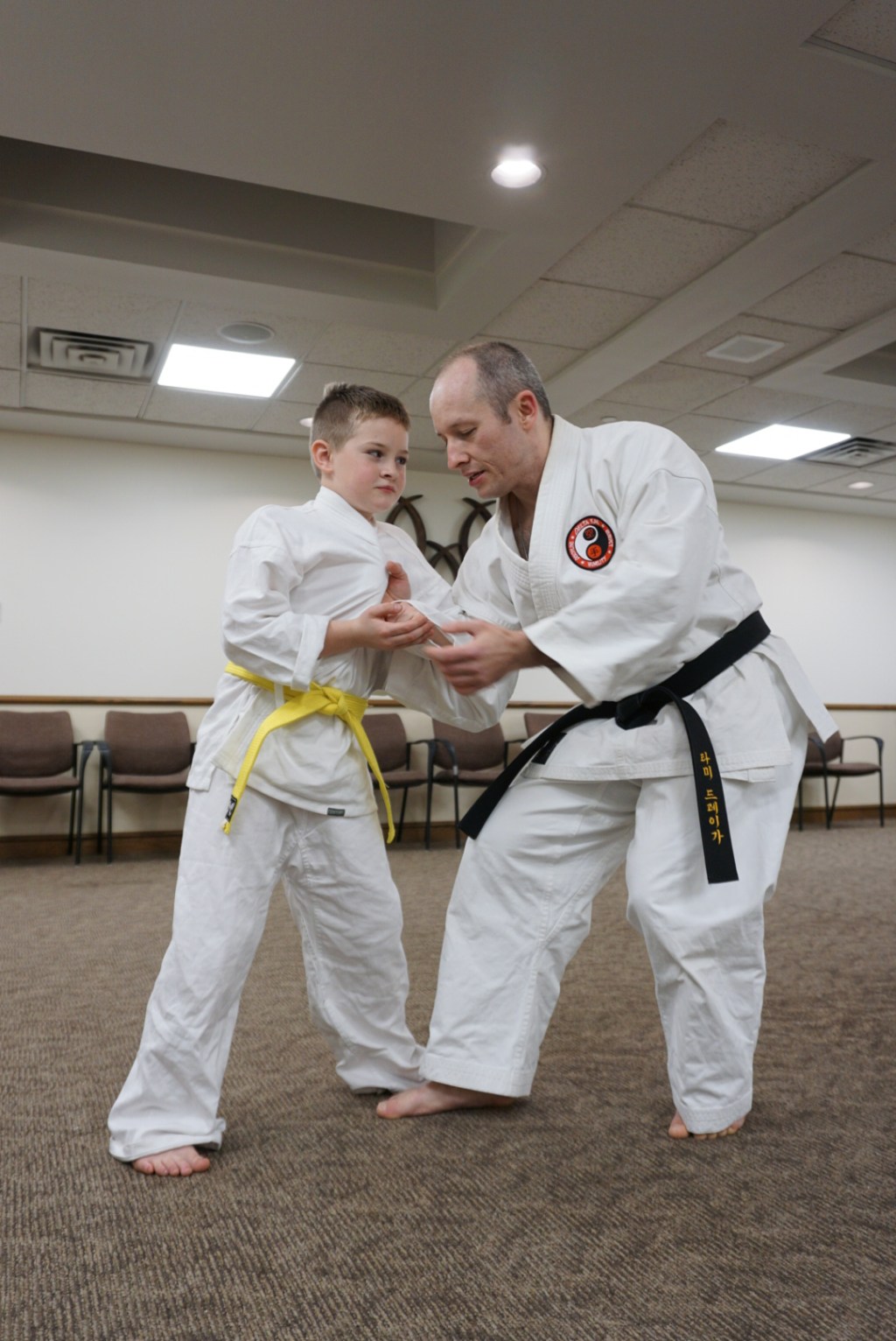 Little Stars students practicing karate